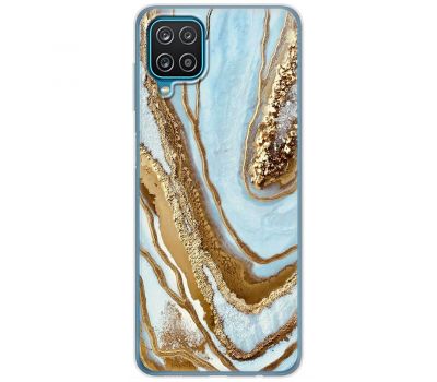 Чохол для Samsung Galaxy A12 / M12 MixCase мармур світло-бірюзовий I