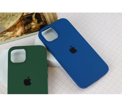 Чохол для iPhone 13 / 14 Square Full silicone бірюзовий / marine green 3468023