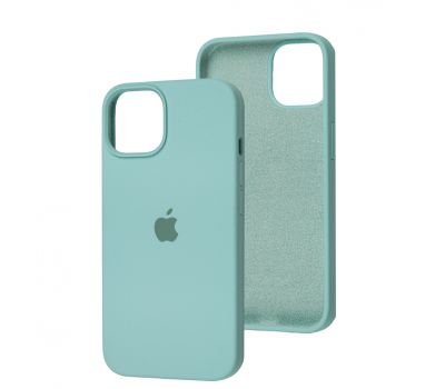 Чохол для iPhone 13 / 14 Square Full silicone бірюзовий / marine green