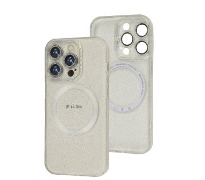 Чохол для iPhone 14 Pro Berlia Dazzling Gradient MagSafe white