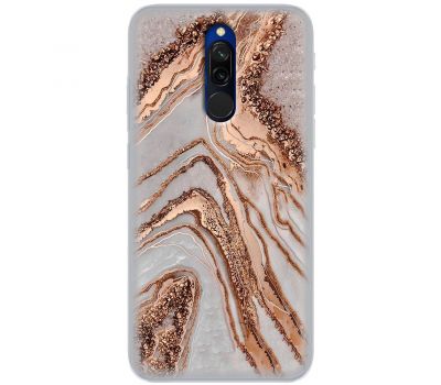 Чохол для Xiaomi Redmi 8 MixCase мармур сірий I