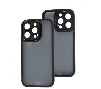 Чохол для iPhone 14 Pro Luxury Metal Lens чорний