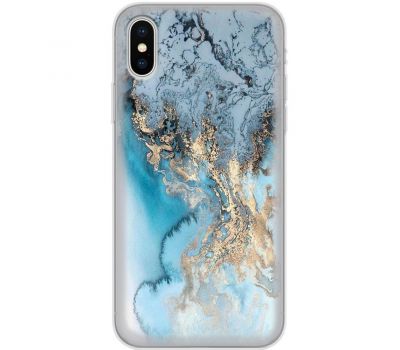 Чохол для iPhone Xs Max MixCase мармур бірюзовий мікс