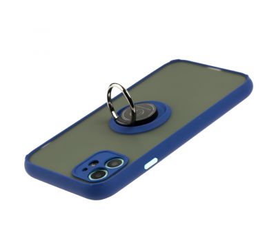 Чохол для iPhone 11 LikGus Edging Ring синій 3469534