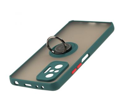 Чохол для Xiaomi  Redmi Note 10 Pro LikGus Edging Ring оливковий 3470353