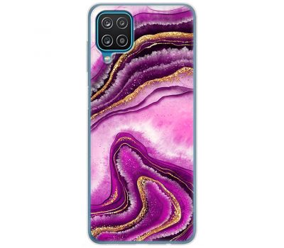 Чохол для Samsung Galaxy A12 / M12 MixCase рожевий мармур