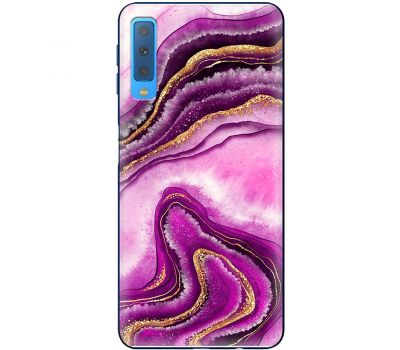 Чохол для Samsung Galaxy A7 2018 (A750) MixCase рожевий мармур