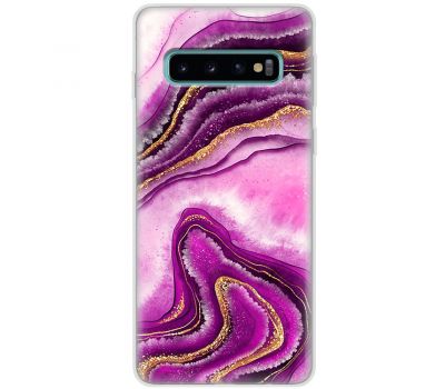 Чохол для Samsung Galaxy S10 (G973) MixCase рожевий мармур