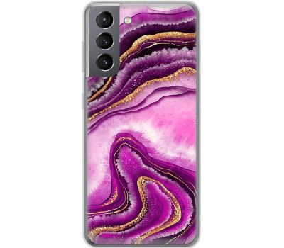 Чохол для Samsung Galaxy S21 (G991) MixCase рожевий мармур