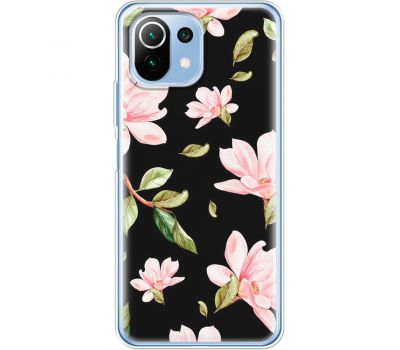 Чохол для Xiaomi Mi 11 Lite MixCase квіти рожеві квіти