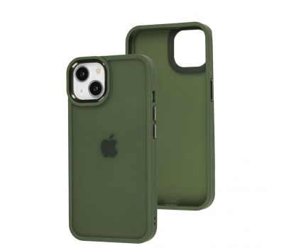 Чохол для iPhone 13 Metal Bezel темно-зелений