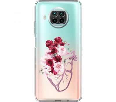 Чохол для Xiaomi Mi 10T Lite Mixcase квіти серце поросло квітами