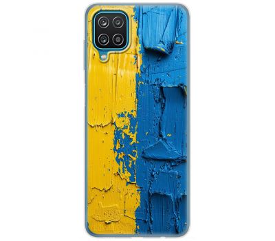 Чохол для Samsung Galaxy A22 / M22 / M32 4G MixCase патріотичні жовто-блакитна фарба