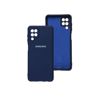 Чохол для Samsung Galaxy A12 (A125) / M12 (M127) Silicone Full camera синій / midnig