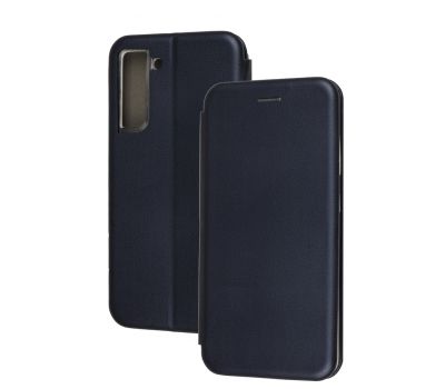 Чохол книжка Premium для Samsung Galaxy S21 FE (G990) темно-синій
