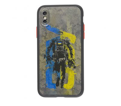 Чохол для iPhone X / Xs WAVE Ukraine Shadow Matte armed forces of ukraine