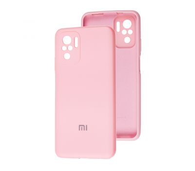Чохол для Xiaomi Redmi Note 10 / 10s Silicone cover Full camera рожевий / pink
