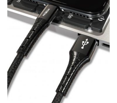 Кабель USB Moxom MX-CB28 microUSB 2.4A 1m чорний 3473420