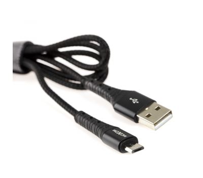 Кабель USB Moxom MX-CB28 microUSB 2.4A 1m чорний 3473418