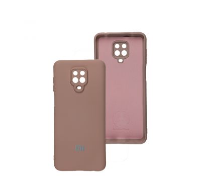 Чохол для Xiaomi  Redmi Note 9s / 9 Pro Silicone Full camera pink sand