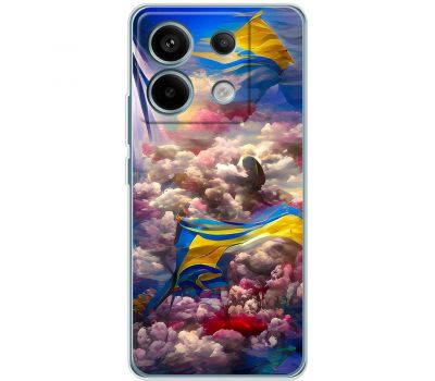 Чохол для Xiaomi Redmi Note 13 Pro 4G MixCase патротичні Прапор фарбами