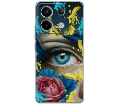 Чохол для Xiaomi Redmi Note 13 Pro 4G MixCase патріотичні Синє жіноче око