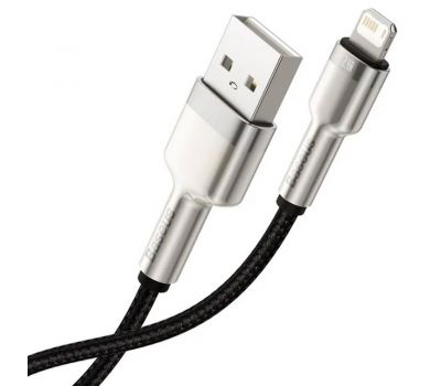 Кабель USB Baseus Cafule Metal Lightning 2.4A 1m black 3477194
