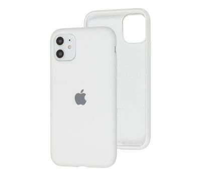 Чохол для iPhone 11 Silicone Full білий