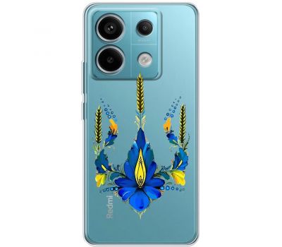 Чохол для Xiaomi Redmi Note 13 Pro 4G MixCase патріотичні тризуб з квітів