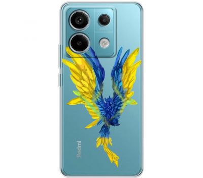 Чохол для Xiaomi Redmi Note 13 Pro 4G MixCase патріотичні жовто-синій птах