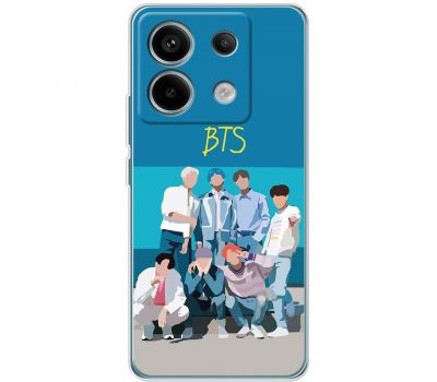 Чохол для Xiaomi Redmi Note 13 Pro 4G MixCase BTS на блакитному