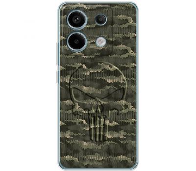 Чохол для Xiaomi Redmi Note 13 Pro 4G MixCase патротичні scull green