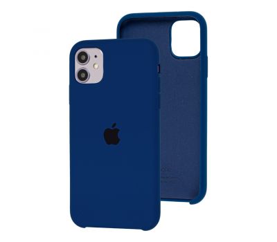 Чохол Silicone для iPhone 11 case blue cobalt