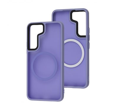 Чохол для Samsung Galaxy S22 (S901) WAVE Matte Insane MagSafe light purple