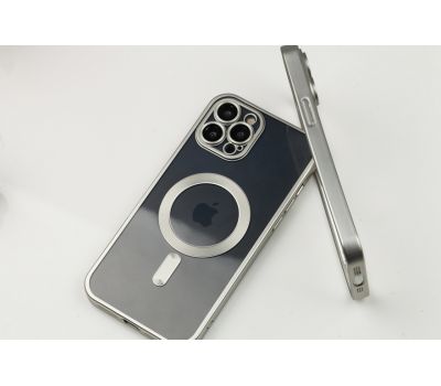 Чохол для iPhone 12 Pro Max Titanium Fibra Chrome MagSafe silver 3479010
