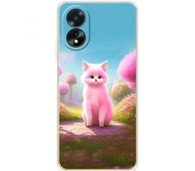 Чохол для Oppo A38 / A18 MixCase весна рожева кішечка