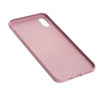 Чохол для iPhone Xs Max glass LV рожевий 3479935