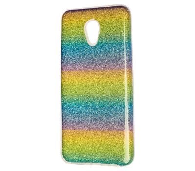 Чохол для Meizu M5 Shining Glitter з блискітками веселка