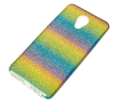 Чохол для Meizu M5 Shining Glitter з блискітками веселка 348936