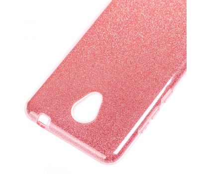 Чохол для Meizu M5c Shining Glitter з блискітками рожеві перли 348995