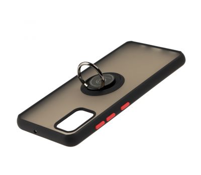 Чохол для Samsung Galaxy A51 (A515) LikGus Edging Ring чорний / червоний 3480402