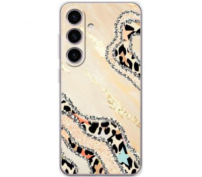 Чохол для Samsung Galaxy S24 MixCase Леопард кристал