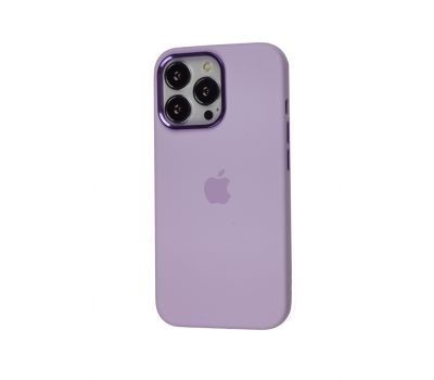Чохол для iPhone 14 Pro Max New silicone Metal Buttons lilac / бузковий 3480549