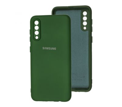 Чохол для Samsung Galaxy A50/A50s/A30s Silicone Full camera dark green