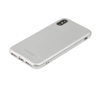 Чохол для iPhone X / Xs Molan Cano Jelly срібний 3480588
