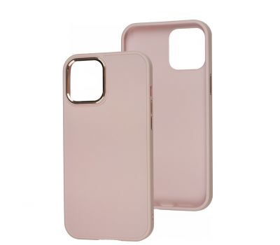 Чохол для iPhone 12 Pro Max Bonbon Metal style light pink