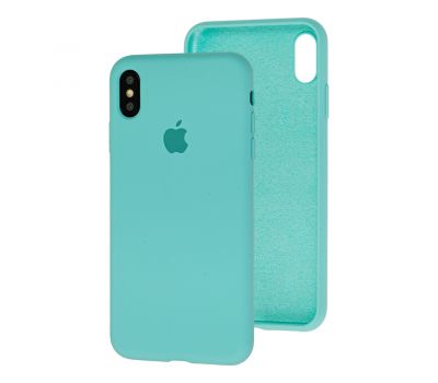 Чохол для iPhone Xs Max Silicone Full бірюзовий / turquoise