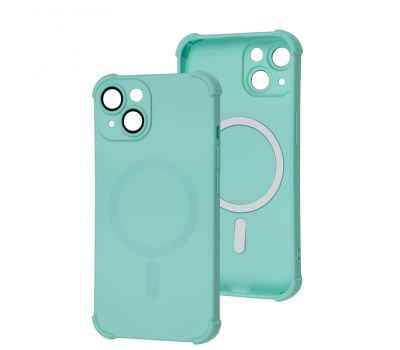 Чохол для iPhone 14 WAVE Silk Touch WXD MagSafe turquoise