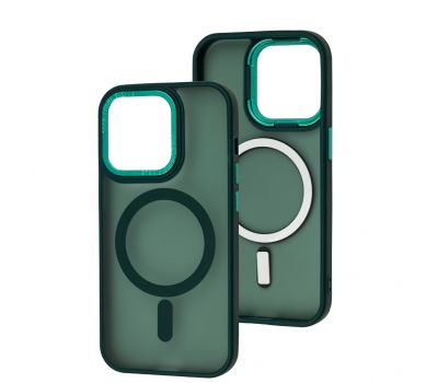 Чохол для iPhone 14 Pro Space color MagSafe зелений
