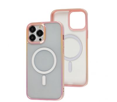 Чехол для iPhone 13 Pro Max WAVE Blinding light MagSafe pink